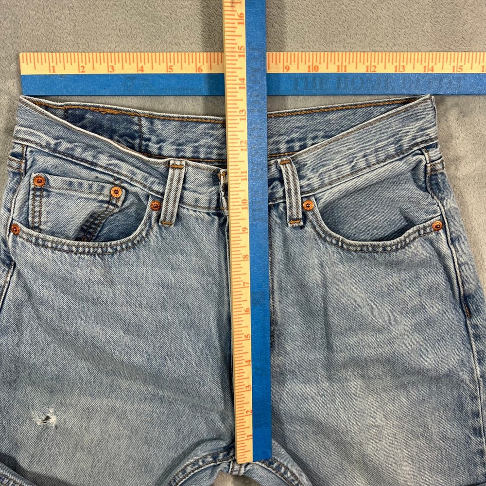 Levis 565 97 Loose Fit Straight Men 30x30 Light Wash Blue Cotton Jeans - Picture 4 of 14